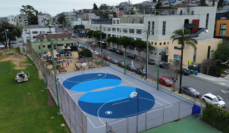 San Francisco Unveils Basketball Court Mural at Jackson Playground Ahead of NBA All-Star Weekend