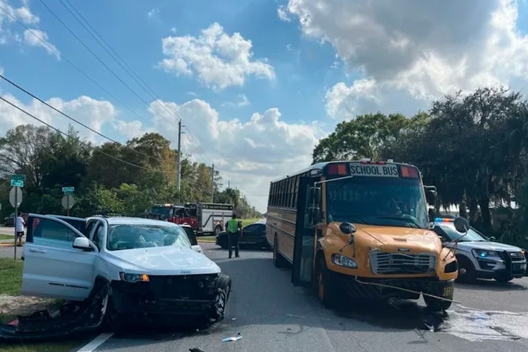 School Bus and Truck Collide in Fort Pierce, Drivers Hospitalized, Students Sustain Minor Injuries
