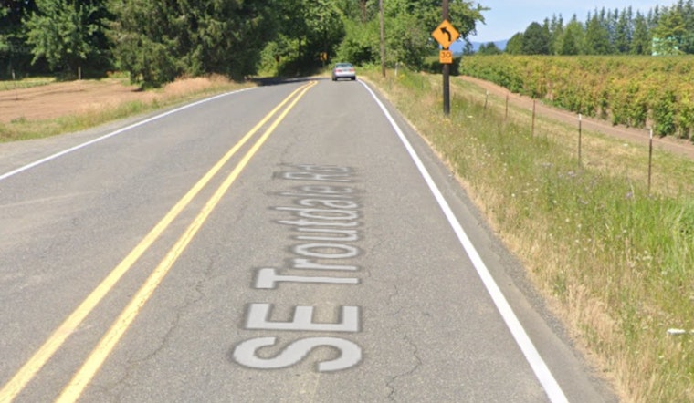 S.E. Troutdale Road Reopens After Vehicle Collision and Power Line Disruption