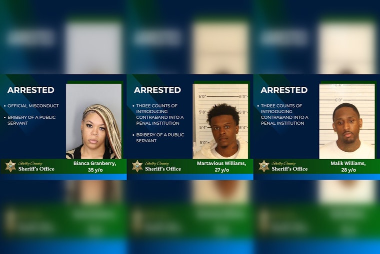 Shelby County Corrections Deputy and Two Inmates Formally Charged with Bribery and Contraband Offenses