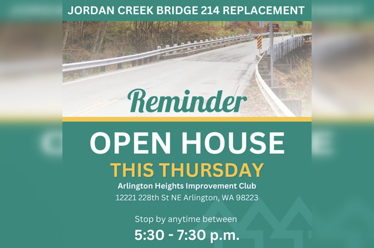 Snohomish County Public Works Announces Open House for Jordan Creek Bridge Replacement Project on February 20