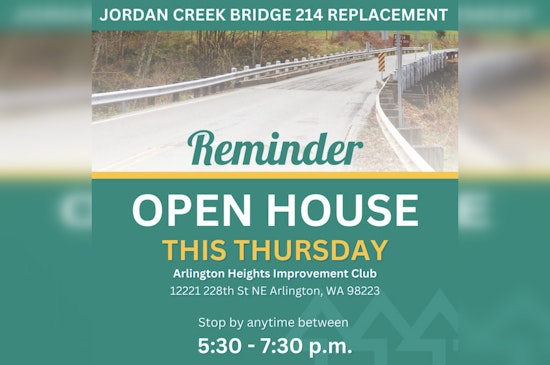 Snohomish County Public Works Announces Open House for Jordan Creek Bridge Replacement Project on February 20