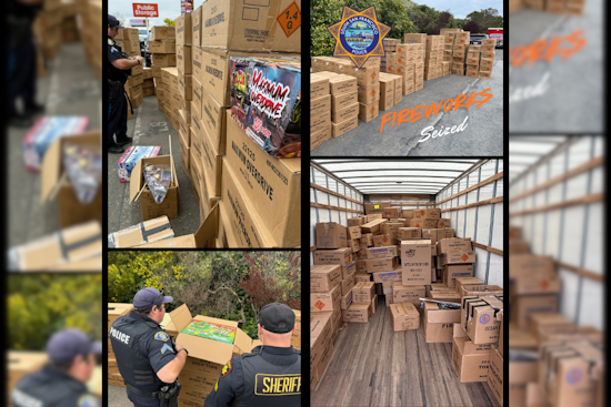 South San Francisco Police Seize Over 5,000 Pounds of Illegal Fireworks Estimated at $300K