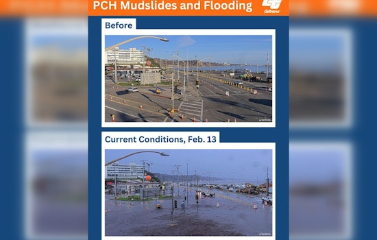 Southern California's Pacific Coast Highway Shut by Mudslides Amid Potent Storm