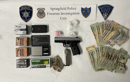 Springfield Police Nab Suspect with Illegal Firearm and Narcotics Trove on East Park Street