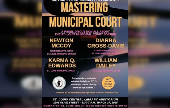 St. Louis Central Library to Host 'Mastering Municipal Court' Roundtable with Judicial Leaders on March 27
