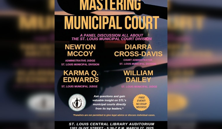 St. Louis Central Library to Host 'Mastering Municipal Court' Roundtable with Judicial Leaders on March 27