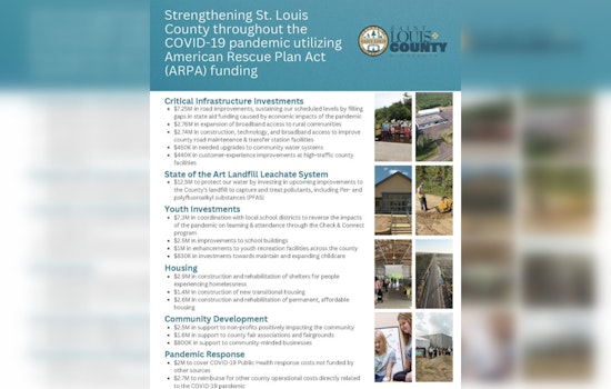St. Louis County Effectively Utilizes $54.5M in ARPA Funds to Boost Community Projects and Infrastructure