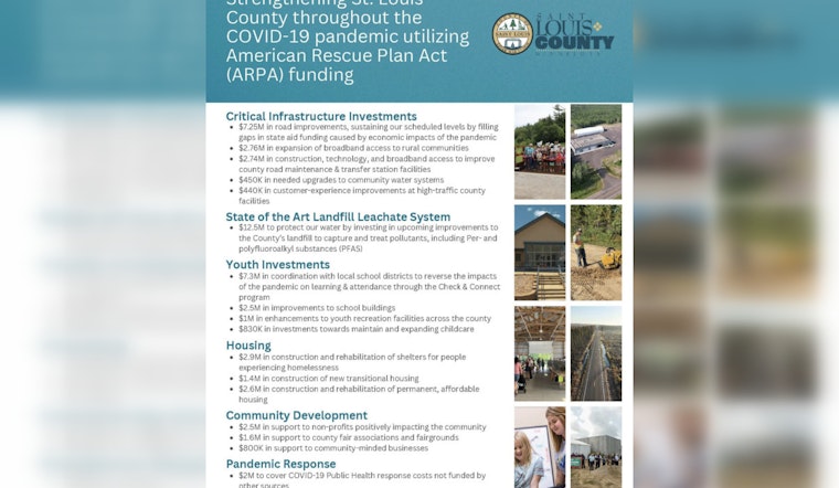 St. Louis County Effectively Utilizes $54.5M in ARPA Funds to Boost Community Projects and Infrastructure