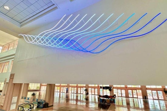 Tampa Convention Center Debuts Recurrence, the First of Three Dynamic Art Installations Reflecting Local Tidal Patterns