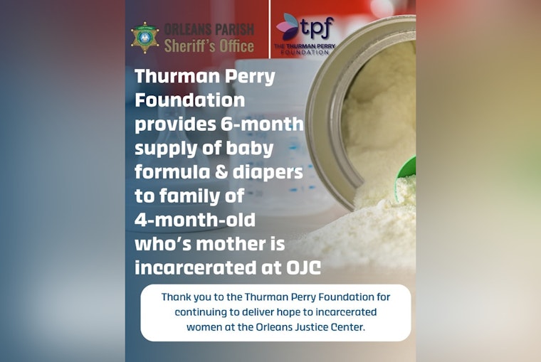 Thurman Perry Foundation Supports Incarcerated Women's Families, Donates Baby Supplies in New Orleans