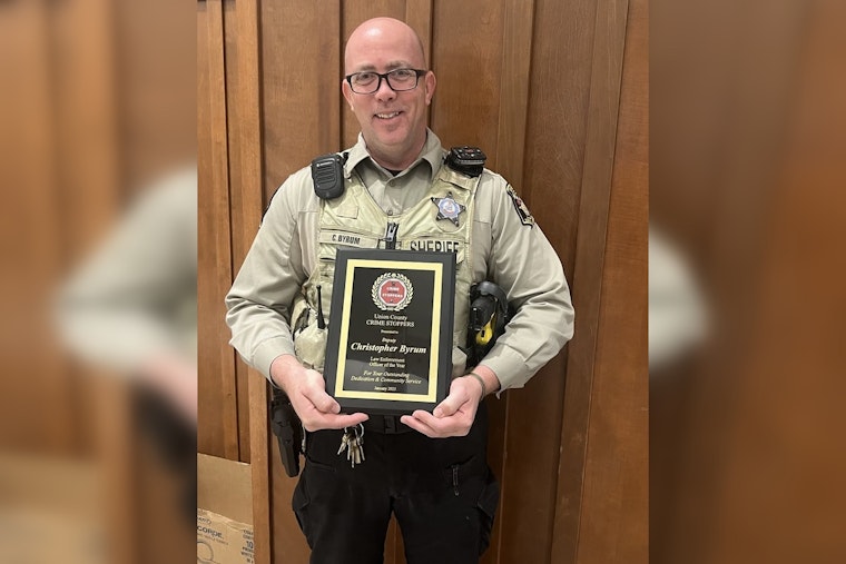 Union County Deputy Honored as Crime Stoppers Law Enforcement Officer of the Year at Annual BBQ Event