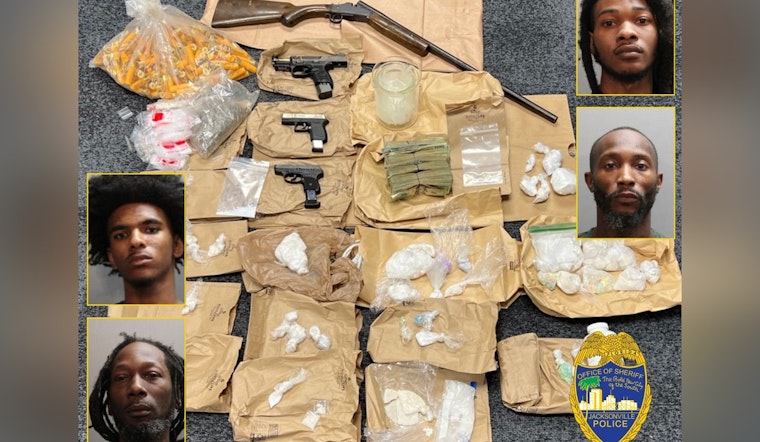 Valentine's Day Raid in Jacksonville Leads to Arrests and Seizure of Over 300 Grams of Fentanyl, Guns, and Cash