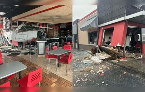 Van Crashes into Burger King in Lavonia Georgia Driver Hospitalized After Suspected Medical Emergency
