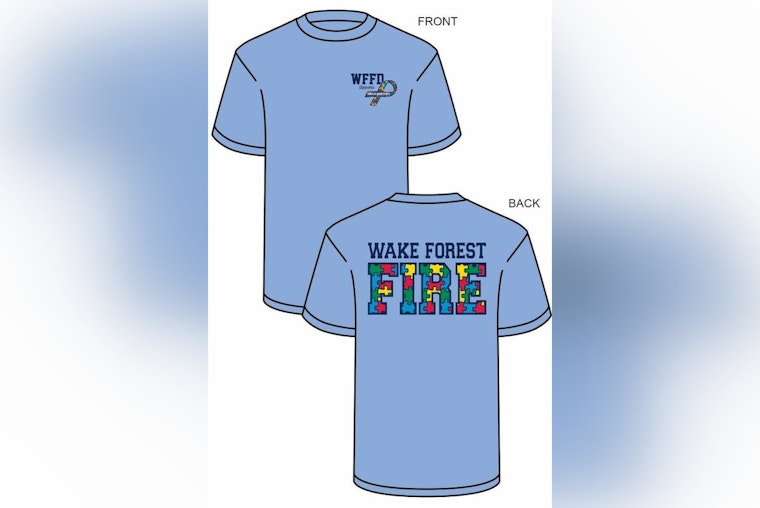 Wake Forest Fire Department Launches T-Shirt Sale for Autism Awareness, Benefits NC Society
