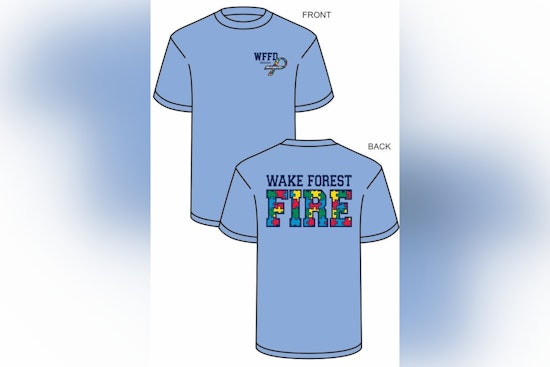 Wake Forest Fire Department Launches T-Shirt Sale for Autism Awareness, Benefits NC Society