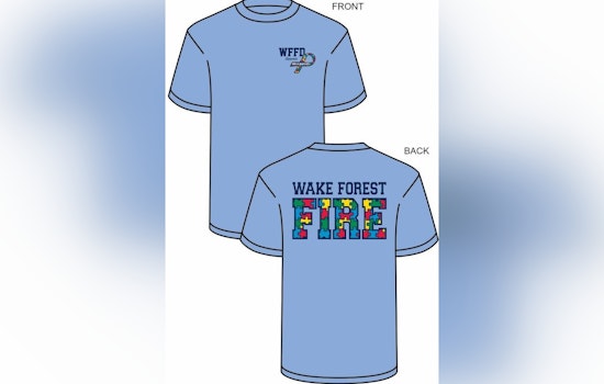Wake Forest Fire Department Launches T-Shirt Sale for Autism Awareness, Benefits NC Society