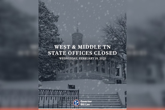 Winter Storm Shuts Down State Offices in West and Middle Tennessee, Online Services Remain Active