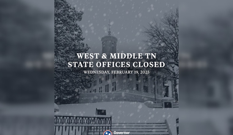 Winter Storm Shuts Down State Offices in West and Middle Tennessee,