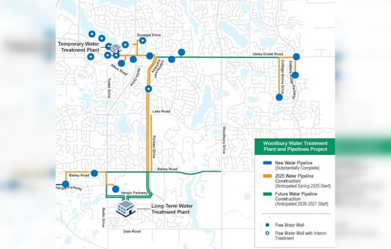Woodbury Advances on Major Pipeline Project to Combat PFAS in Drinking Water