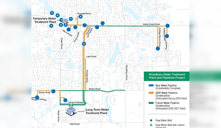 Woodbury Advances on Major Pipeline Project to Combat PFAS in Drinking Water