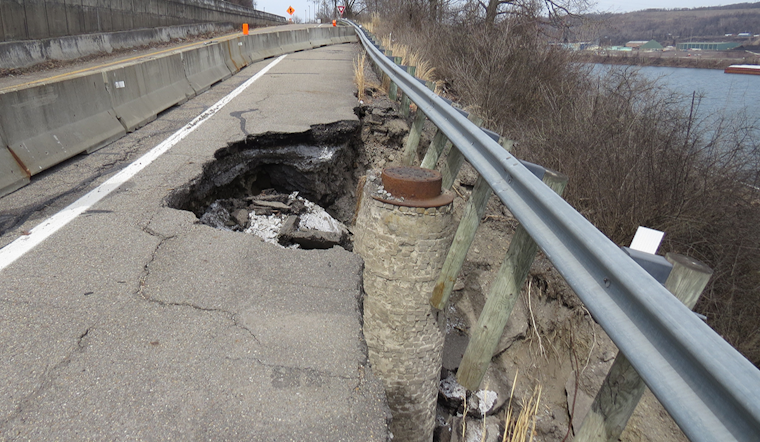 Slope Failure Prompts Indefinite Closure of Logan Avenue Ramp to State Route 7 in Mingo Junction