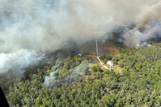 300-Acre Brush Fire Near New Smyrna Beach Prompts Travel Advisory, Unified Firefighter Response