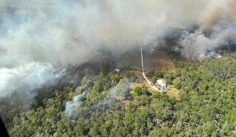 300-Acre Brush Fire Near New Smyrna Beach Prompts Travel Advisory, Unified Firefighter Response