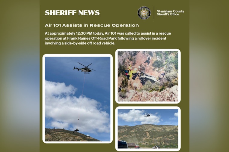 Air Rescue Deployed at Frank Raines Off-Road Park for Victim in Rollover Accident