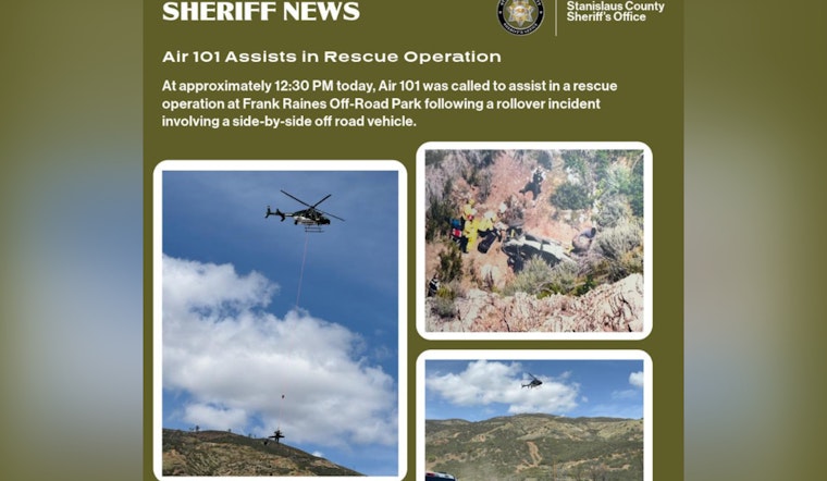 Air Rescue Deployed at Frank Raines Off-Road Park for Victim in Rollover Accident