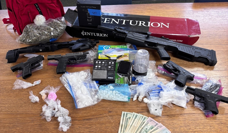 Akron Police Arrest Man on Multiple Felony Charges After Seizing Drugs and Firearms Near School