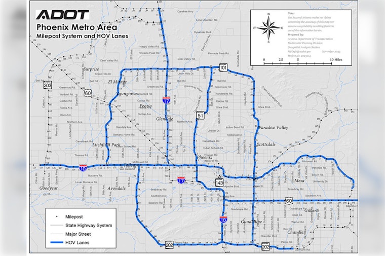 Arizona EV Owners to Face New HOV Lane Restrictions as Federal Provision Expires