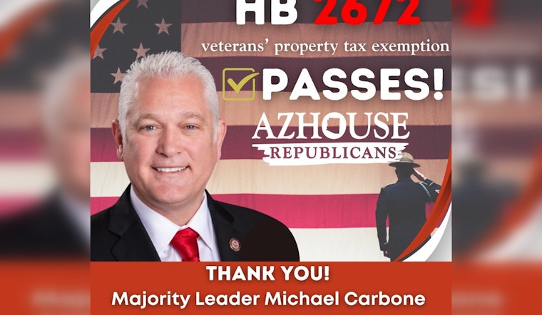 Arizona House Passes Bipartisan Bill for Full Property Tax Exemption for 100% Disabled Veterans