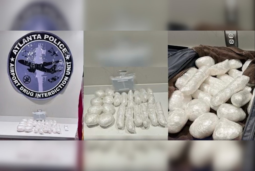 Atlanta Police Seize Over 40 Pounds of Meth and Fentanyl at Hartsfield Jackson Airport and Arrest Suspect
