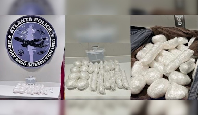 Atlanta Police Seize Over 40 Pounds of Meth and Fentanyl at Hartsfield Jackson Airport and Arrest Suspect