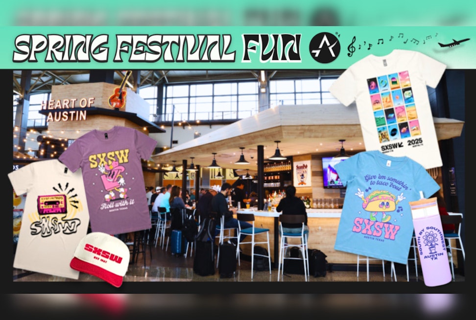 Austin-Bergstrom International Airport Transforms into a Music Venue with SXSW Pop-Up Shops for Festival-Goers