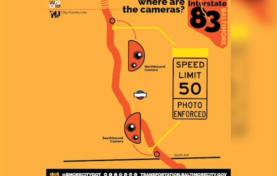 Baltimore Relocates Speed Cameras on Jones Falls Expressway, Enforcement and Citations to Commence Post-Grace Period