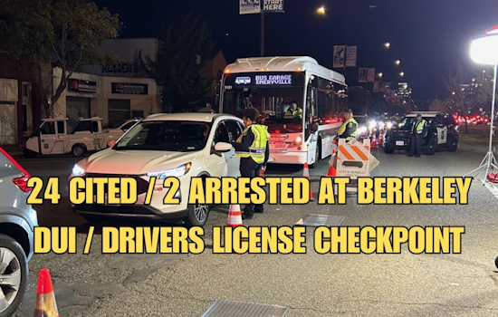 Berkeley Police DUI Checkpoint Nets Multiple Citations and Arrests on Shattuck Ave.