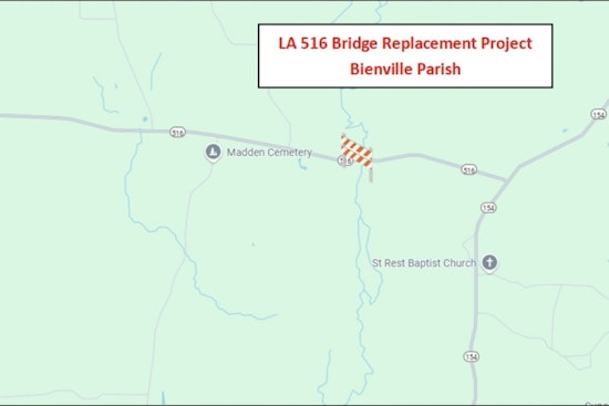 Bienville Parish to Welcome New $2.6 Million Bridge Over Poland Branch as DOTD Announces Construction Plans