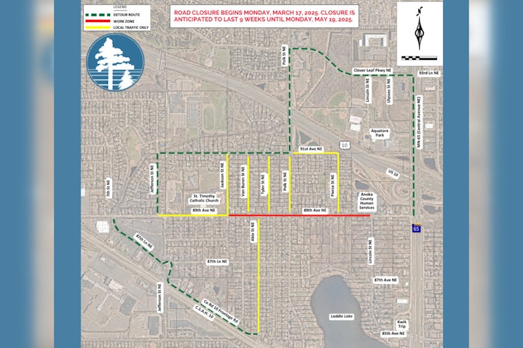 Blaine's 89th Avenue Set for 9-Week Closure Amid Citywide Infrastructure Overhaul