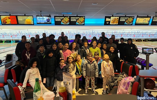 Boston Police and Suffolk County Sheriff's Department Engage in Community Bonding with Local Youth at Bowling Event