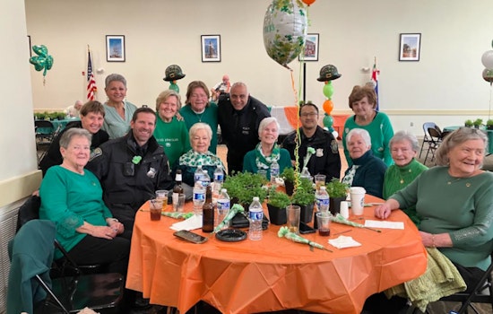 Boston Police Department Officers Celebrate St. Patrick's Day with Charlestown Seniors at Bunker Hill Knights of Columbus