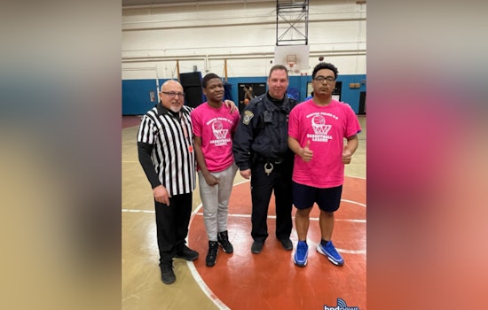 Boston Police Foster Community Bonds Through Basketball with Ohrenberger School Youth