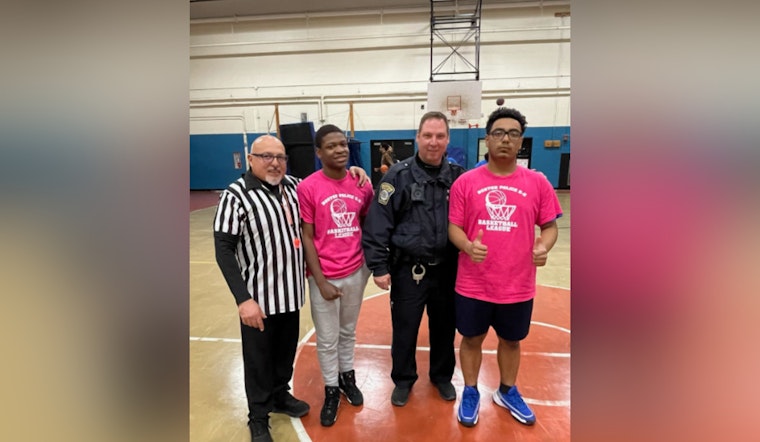 Boston Police Foster Community Bonds Through Basketball with Ohrenberger School Youth