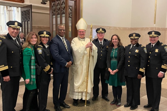 Boston Police Showcase Solidarity at Feast of Saint Patrick Mass with New Archbishop