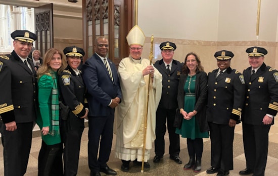 Boston Police Showcase Solidarity at Feast of Saint Patrick Mass with New Archbishop