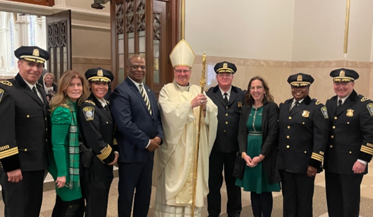 Boston Police Showcase Solidarity at Feast of Saint Patrick Mass with New Archbishop