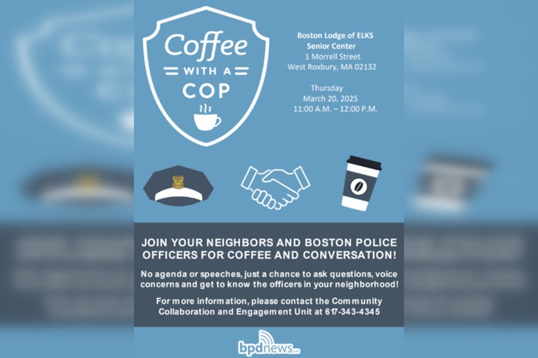 Boston Police to Host 'Coffee with a Cop' Event in West Roxbury to Strengthen Community Ties