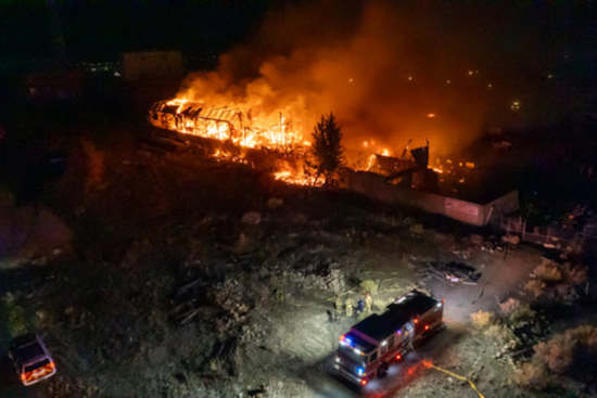 Boulder County Authorities Monitor Controlled Burn of Sugarmill Property Amid Hazardous Conditions