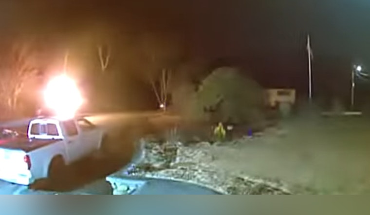 Bourne Police and Firefighters Respond to Pickup Truck Blaze on Crows Nest Drive